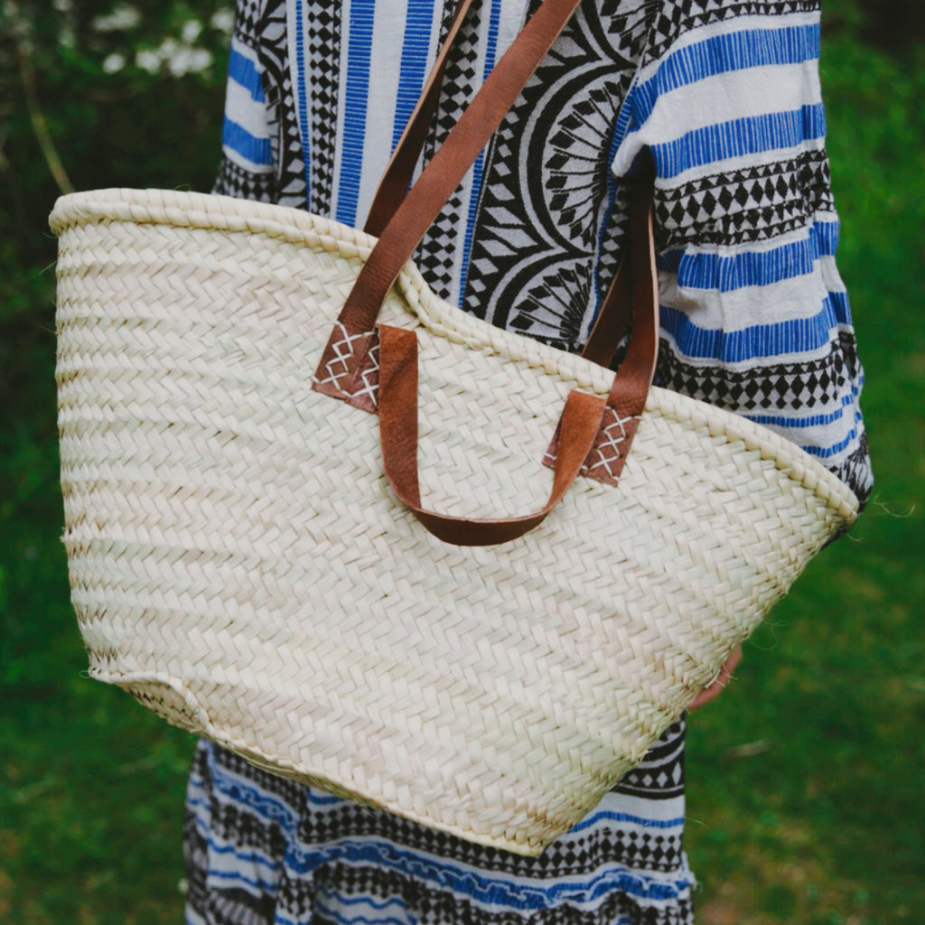 Justine- Double handle market basket (No personalisation)