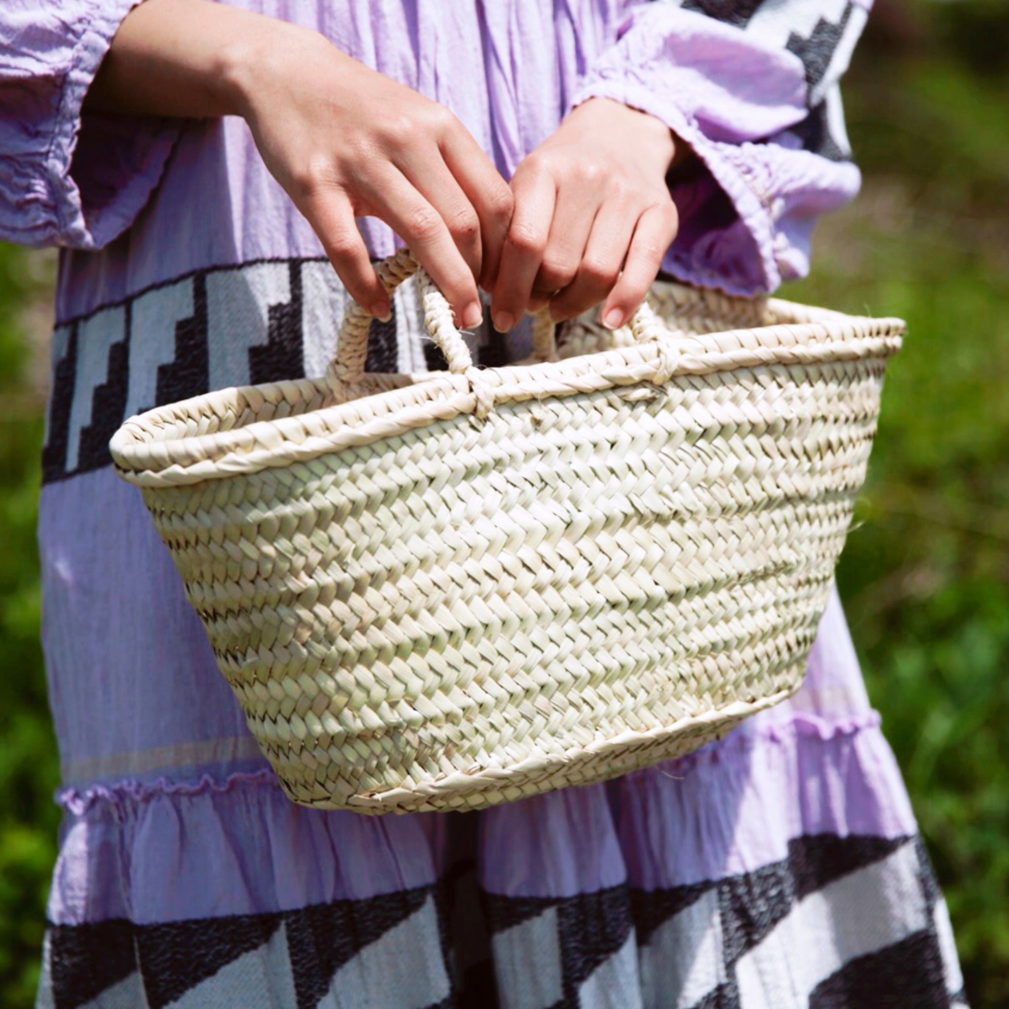 Florence - Midi Straw Tote Basket